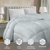 imageUtopia Bedding Comforter Duvet Insert Quilted Comforter with Corner Tabs Box Stitched Down Alternative Comforters Queen Size WhiteLight Grey