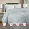 imageUtopia Bedding Comforter Duvet Insert Quilted Comforter with Corner Tabs Box Stitched Down Alternative Comforters Queen Size WhiteLight Grey