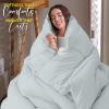imageUtopia Bedding Comforter Duvet Insert Quilted Comforter with Corner Tabs Box Stitched Down Alternative Comforters Queen Size WhiteLight Grey