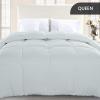 imageUtopia Bedding Comforter Duvet Insert Quilted Comforter with Corner Tabs Box Stitched Down Alternative Comforters Queen Size WhiteLight Grey