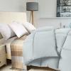 imageUtopia Bedding Comforter Duvet Insert Quilted Comforter with Corner Tabs Box Stitched Down Alternative Comforters Queen Size WhiteLight Grey