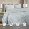 imageUtopia Bedding Comforter Duvet Insert Quilted Comforter with Corner Tabs Box Stitched Down Alternative Comforters Queen Size WhiteLight Grey