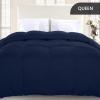 imageUtopia Bedding Comforter Duvet Insert Quilted Comforter with Corner Tabs Box Stitched Down Alternative Comforters Queen Size WhiteNavy Blue