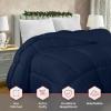 imageUtopia Bedding Comforter Duvet Insert Quilted Comforter with Corner Tabs Box Stitched Down Alternative Comforters Queen Size WhiteNavy Blue