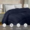 imageUtopia Bedding Comforter Duvet Insert Quilted Comforter with Corner Tabs Box Stitched Down Alternative Comforters Queen Size WhiteNavy Blue