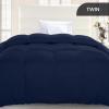 imageUtopia Bedding Comforter Duvet Insert Quilted Comforter with Corner Tabs Box Stitched Down Alternative Comforters Queen Size WhiteNavy Blue