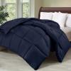 imageUtopia Bedding Comforter Duvet Insert Quilted Comforter with Corner Tabs Box Stitched Down Alternative Comforters Queen Size WhiteNavy Blue
