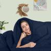 imageUtopia Bedding Comforter Duvet Insert Quilted Comforter with Corner Tabs Box Stitched Down Alternative Comforters Queen Size WhiteNavy Blue