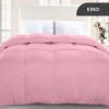 imageUtopia Bedding Comforter Duvet Insert Quilted Comforter with Corner Tabs Box Stitched Down Alternative Comforters Queen Size WhitePink