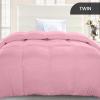 imageUtopia Bedding Comforter Duvet Insert Quilted Comforter with Corner Tabs Box Stitched Down Alternative Comforters Queen Size WhitePink