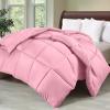 imageUtopia Bedding Comforter Duvet Insert Quilted Comforter with Corner Tabs Box Stitched Down Alternative Comforters Queen Size WhitePink
