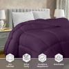 imageUtopia Bedding Comforter Duvet Insert Quilted Comforter with Corner Tabs Box Stitched Down Alternative Comforters Queen Size WhitePlum