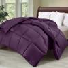 imageUtopia Bedding Comforter Duvet Insert Quilted Comforter with Corner Tabs Box Stitched Down Alternative Comforters Queen Size WhitePlum