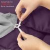 imageUtopia Bedding Comforter Duvet Insert Quilted Comforter with Corner Tabs Box Stitched Down Alternative Comforters Queen Size WhitePlum