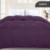 imageUtopia Bedding Comforter Duvet Insert Quilted Comforter with Corner Tabs Box Stitched Down Alternative Comforters Queen Size WhitePlum