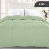 imageUtopia Bedding Comforter Duvet Insert Quilted Comforter with Corner Tabs Box Stitched Down Alternative Comforters Queen Size WhiteSage Green