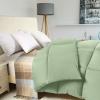 imageUtopia Bedding Comforter Duvet Insert Quilted Comforter with Corner Tabs Box Stitched Down Alternative Comforters Queen Size WhiteSage Green