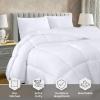 imageUtopia Bedding Comforter Duvet Insert Quilted Comforter with Corner Tabs Box Stitched Down Alternative Comforters Queen Size WhiteWhite