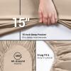imageUtopia Bedding Queen Fitted Sheet  Bottom Sheet  Deep Pocket  Soft Microfiber  Shrinkage and Fade Resistant  Easy Care 1 Fitted Sheet Only GreyBeige