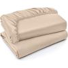 imageUtopia Bedding Queen Fitted Sheet  Bottom Sheet  Deep Pocket  Soft Microfiber  Shrinkage and Fade Resistant  Easy Care 1 Fitted Sheet Only GreyBeige