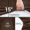 imageUtopia Bedding Queen Fitted Sheet  Bottom Sheet  Deep Pocket  Soft Microfiber  Shrinkage and Fade Resistant  Easy Care 1 Fitted Sheet Only GreyBrown