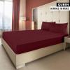 imageUtopia Bedding Queen Fitted Sheet  Bottom Sheet  Deep Pocket  Soft Microfiber  Shrinkage and Fade Resistant  Easy Care 1 Fitted Sheet Only GreyBurgundy