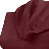 imageUtopia Bedding Queen Fitted Sheet  Bottom Sheet  Deep Pocket  Soft Microfiber  Shrinkage and Fade Resistant  Easy Care 1 Fitted Sheet Only GreyBurgundy