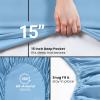imageUtopia Bedding Queen Fitted Sheet  Bottom Sheet  Deep Pocket  Soft Microfiber  Shrinkage and Fade Resistant  Easy Care 1 Fitted Sheet Only GreyDutch Blue