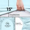 imageUtopia Bedding Queen Fitted Sheet  Bottom Sheet  Deep Pocket  Soft Microfiber  Shrinkage and Fade Resistant  Easy Care 1 Fitted Sheet Only GreyIce Blue