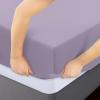 imageUtopia Bedding Queen Fitted Sheet  Bottom Sheet  Deep Pocket  Soft Microfiber  Shrinkage and Fade Resistant  Easy Care 1 Fitted Sheet Only GreyLavender