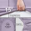 imageUtopia Bedding Queen Fitted Sheet  Bottom Sheet  Deep Pocket  Soft Microfiber  Shrinkage and Fade Resistant  Easy Care 1 Fitted Sheet Only GreyLavender
