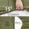 imageUtopia Bedding Queen Fitted Sheet  Bottom Sheet  Deep Pocket  Soft Microfiber  Shrinkage and Fade Resistant  Easy Care 1 Fitted Sheet Only GreyOlive