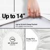 imageUtopia Bedding Queen Fitted Sheet  Bottom Sheet  Deep Pocket  Soft Microfiber  Shrinkage and Fade Resistant  Easy Care 1 Fitted Sheet Only GreyWhite