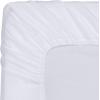imageUtopia Bedding Queen Fitted Sheet  Bottom Sheet  Deep Pocket  Soft Microfiber  Shrinkage and Fade Resistant  Easy Care 1 Fitted Sheet Only GreyWhite