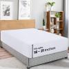 imageUtopia Bedding Queen Fitted Sheet  Bottom Sheet  Deep Pocket  Soft Microfiber  Shrinkage and Fade Resistant  Easy Care 1 Fitted Sheet Only GreyWhite