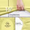 imageUtopia Bedding Queen Fitted Sheet  Bottom Sheet  Deep Pocket  Soft Microfiber  Shrinkage and Fade Resistant  Easy Care 1 Fitted Sheet Only GreyYellow