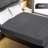 imageUtopia Bedding Quilted Fitted Mattress Pad Queen Size Elastic Fitted Mattress Topper Protector and Cover Stretches up to 16 Inches Deep Machine Washable WhiteGrey