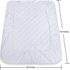 imageUtopia Bedding Quilted Fitted Mattress Pad Queen Size Elastic Fitted Mattress Topper Protector and Cover Stretches up to 16 Inches Deep Machine Washable WhiteWhite