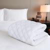imageUtopia Bedding Quilted Fitted Mattress Pad Queen Size Elastic Fitted Mattress Topper Protector and Cover Stretches up to 16 Inches Deep Machine Washable WhiteWhite