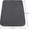 imageUtopia Bedding Quilted Fitted Mattress Pad Queen Size Elastic Fitted Mattress Topper Protector and Cover Stretches up to 16 Inches Deep Machine Washable WhiteGrey