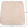 imageUtopia Bedding Quilted Fitted Mattress Pad Queen Size Elastic Fitted Mattress Topper Protector and Cover Stretches up to 16 Inches Deep Machine Washable WhiteBeige