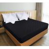 imageUtopia Bedding Quilted Fitted Mattress Pad Queen Size Elastic Fitted Mattress Topper Protector and Cover Stretches up to 16 Inches Deep Machine Washable WhiteBlack