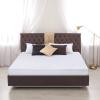imageUtopia Bedding Quilted Fitted Mattress Pad Queen Size Elastic Fitted Mattress Topper Protector and Cover Stretches up to 16 Inches Deep Machine Washable WhiteWhite
