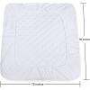 imageUtopia Bedding Quilted Fitted Mattress Pad Queen Size Elastic Fitted Mattress Topper Protector and Cover Stretches up to 16 Inches Deep Machine Washable WhiteWhite