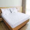 imageUtopia Bedding Quilted Fitted Mattress Pad Queen Size Elastic Fitted Mattress Topper Protector and Cover Stretches up to 16 Inches Deep Machine Washable WhiteWhite