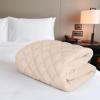 imageUtopia Bedding Quilted Fitted Mattress Pad Queen Size Elastic Fitted Mattress Topper Protector and Cover Stretches up to 16 Inches Deep Machine Washable WhiteBeige