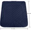 imageUtopia Bedding Quilted Fitted Mattress Pad Queen Size Elastic Fitted Mattress Topper Protector and Cover Stretches up to 16 Inches Deep Machine Washable WhiteNavy