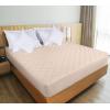 imageUtopia Bedding Quilted Fitted Mattress Pad Queen Size Elastic Fitted Mattress Topper Protector and Cover Stretches up to 16 Inches Deep Machine Washable WhiteBeige