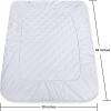 imageUtopia Bedding Quilted Fitted Mattress Pad Queen Size Elastic Fitted Mattress Topper Protector and Cover Stretches up to 16 Inches Deep Machine Washable WhiteWhite