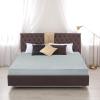 imageUtopia Bedding Quilted Fitted Mattress Pad Queen Size Elastic Fitted Mattress Topper Protector and Cover Stretches up to 16 Inches Deep Machine Washable WhiteLight Grey